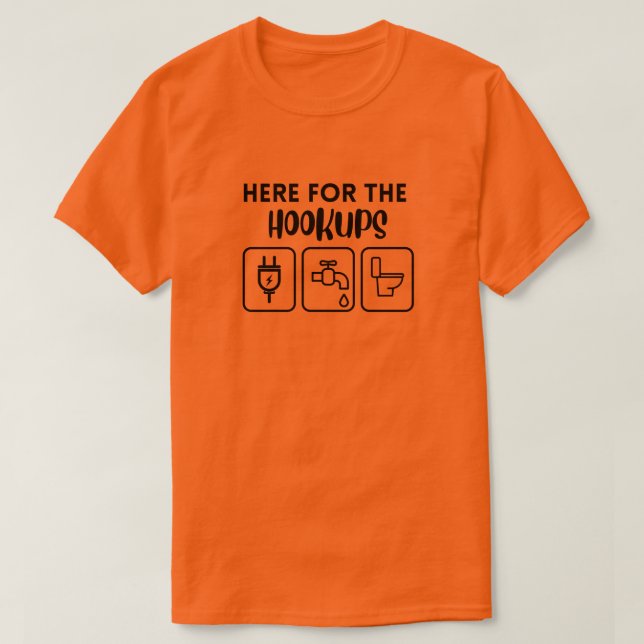 Här till hookups-skjortan t shirt (Design framsida)