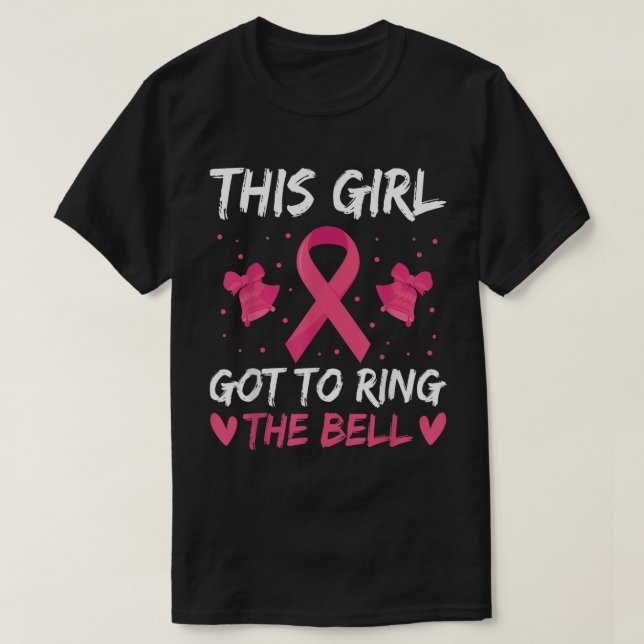 Har till Ring Bell Breast Shirts, Rosa Canc T Shirt (Design framsida)