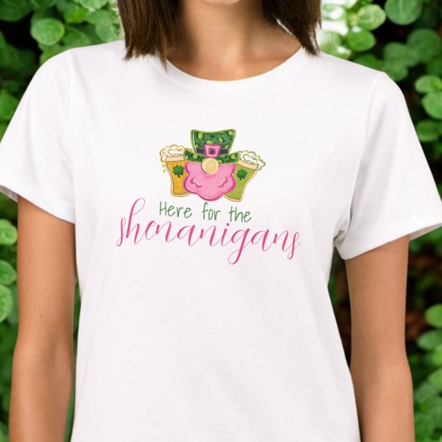 Här till Shenanigans St Patricks Rosa T Shirt (Skapare uppladdad)