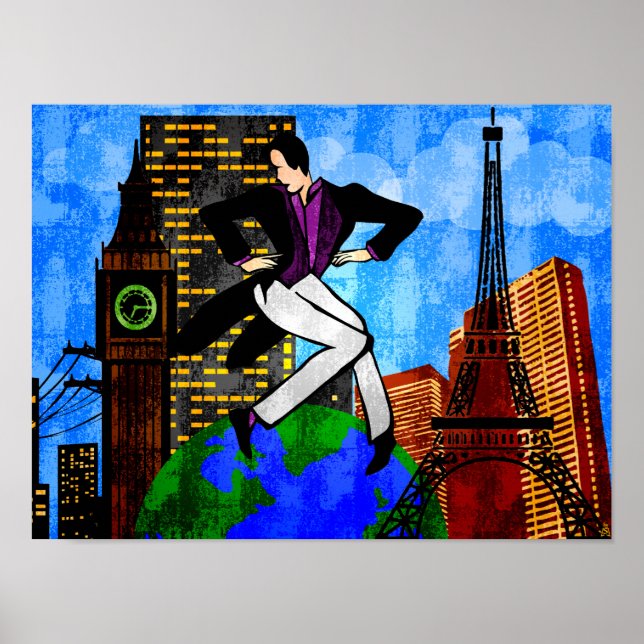 Har till världen på min fot (finkonst utskrift) poster (Framsidan)