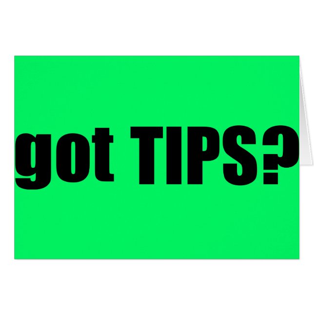 har TIPS? Hälsningskort (Framsidan Horizontal)