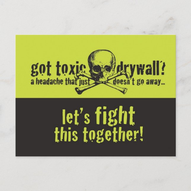 Har Toxic Drywall? Vykort (Framsida)