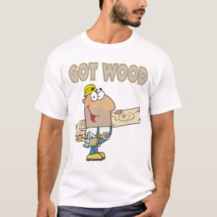 har trämaterial humor lustig design t-shirt