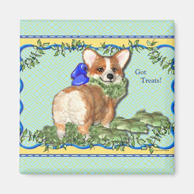 "Har Treats?" Corgi Magnet (Framsidan)