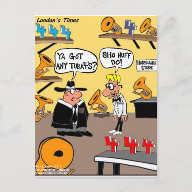 Har Tuba 4s? Tuba-presentkort Tees Mugg e.c. Vykort (Framsida)