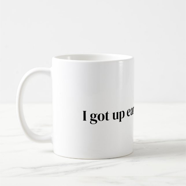 har upp tidigt för detta kaffe Mugg (Vänster)