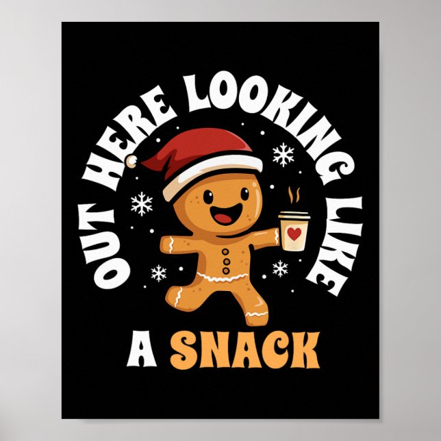 Här ute och ser ut som en mellanmålskaffepepparkak poster (Framsidan)