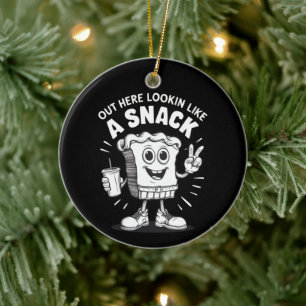 Här ute ser du ut som en julgranstårta julgransprydnad keramik
