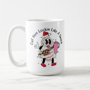 Här ute ser du ut som en snack - Julgran-kummel Kaffemugg