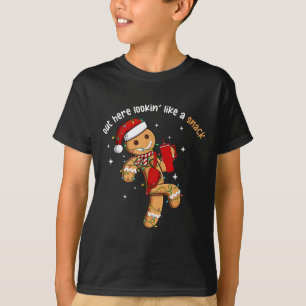 Här ute ser jag ut som ett mellanmål Rolig julbely T Shirt
