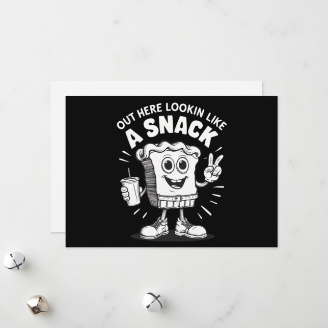 Här ute ser ut som en Snack julgrans tårta  Julkort (Fram/Back In Situ)