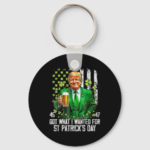 Har vad jag ville ha för St patricks day-trumpen Nyckelring