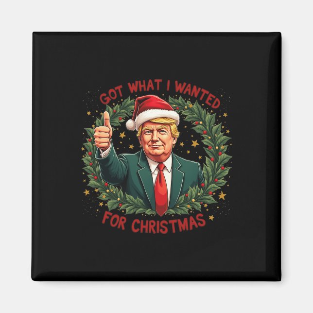 Har vad jag ville ha till julklapp 2024 3 magnet (Framsidan)