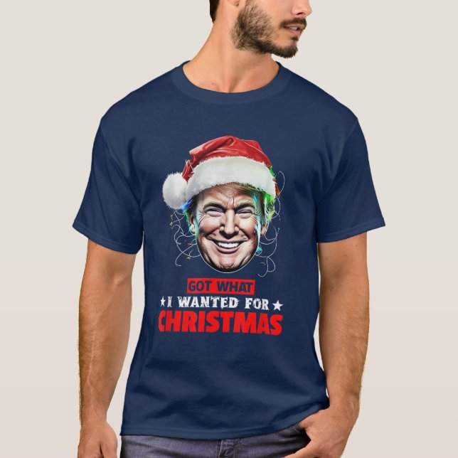 Har vad jag ville ha till julklapp Julafton Pajama T Shirt (Framsida)