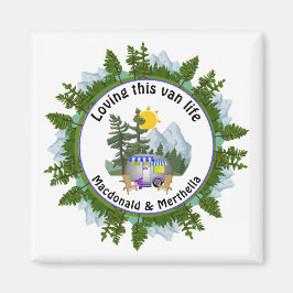 HÄR VAN LIFE Personlig CARAVAN Camping Magnet