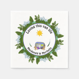 HÄR VAN LIFE Personlig CARAVAN Camping Pappersservett
