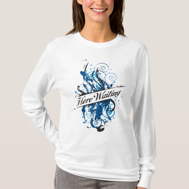 Här vänta tee shirt (Framsida)