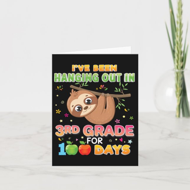 Har varit ute i tredje Klass under 100 dagar, 1 Kort (Framsida)