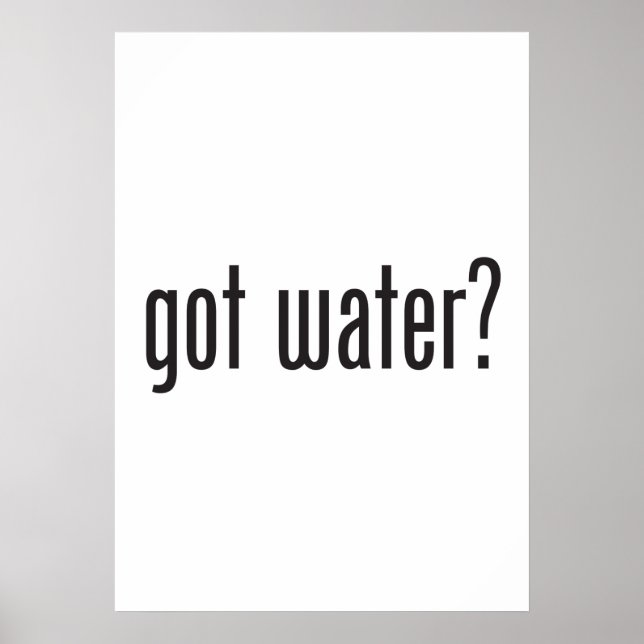 har vatten poster (Framsidan)