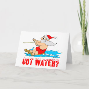 Har Vatten? (Skiing Santa) Helgkort