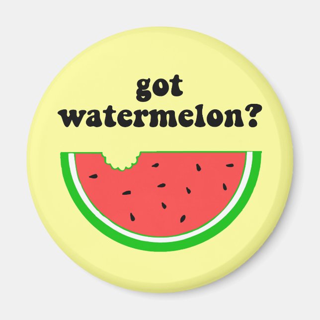 Har vattenmelon? magnet (Framsidan)