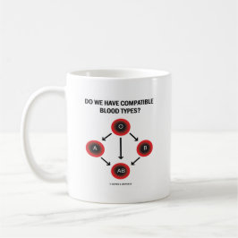 Har vi kompatibla blodtyper? (Medicin) Kaffemugg