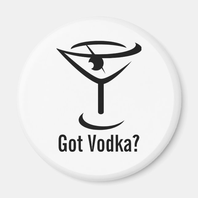 Har Vodka Round Magnet (Framsidan)