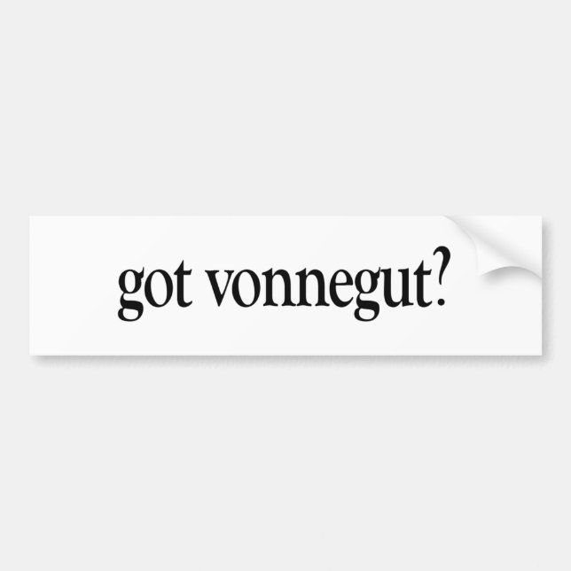 Har Vonnegut Bildekal (Framsidan)