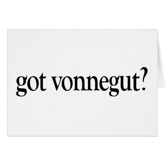 Har Vonnegut Hälsningskort (Framsidan Horizontal)
