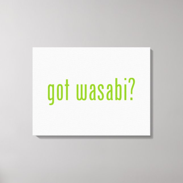 har Wasabi? Canvastryck (Framsida)