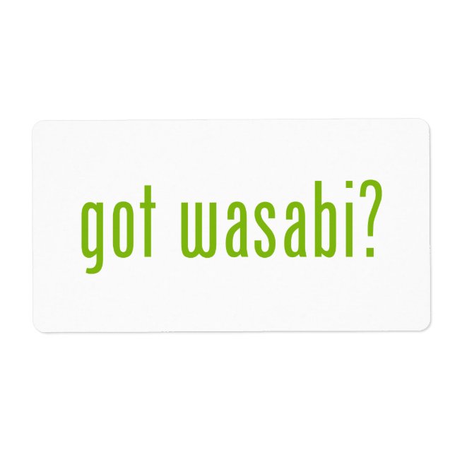 har Wasabi? Fraktsedel (Framsidan)
