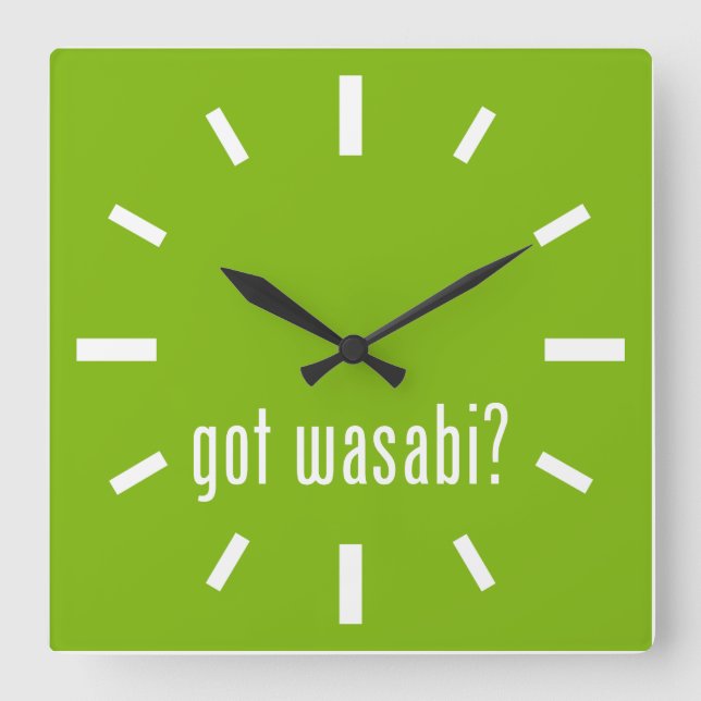har Wasabi? Fyrkantig Klocka (Framsida)