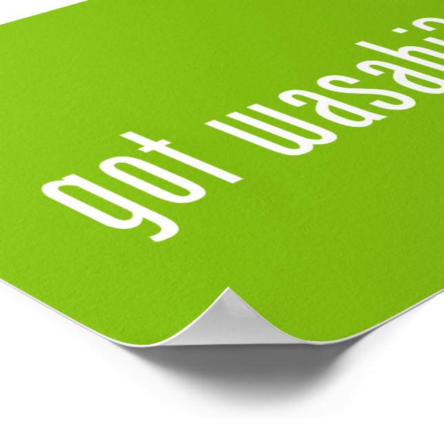 har Wasabi? Poster (Hörn)