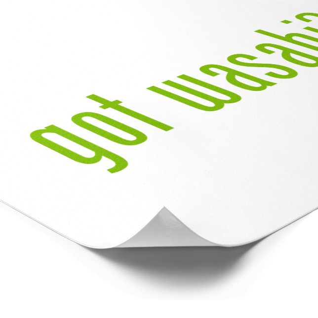 har Wasabi? Poster (Hörn)