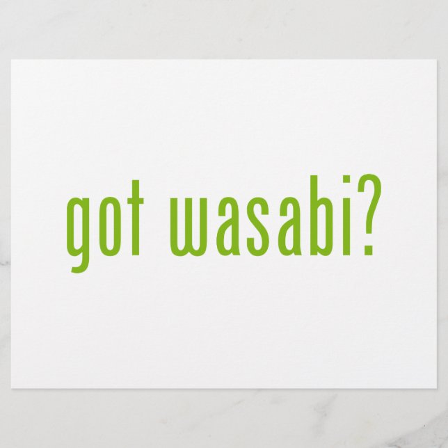 har Wasabi? Reklamblad (Framsidan)