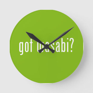har Wasabi? Rund Klocka