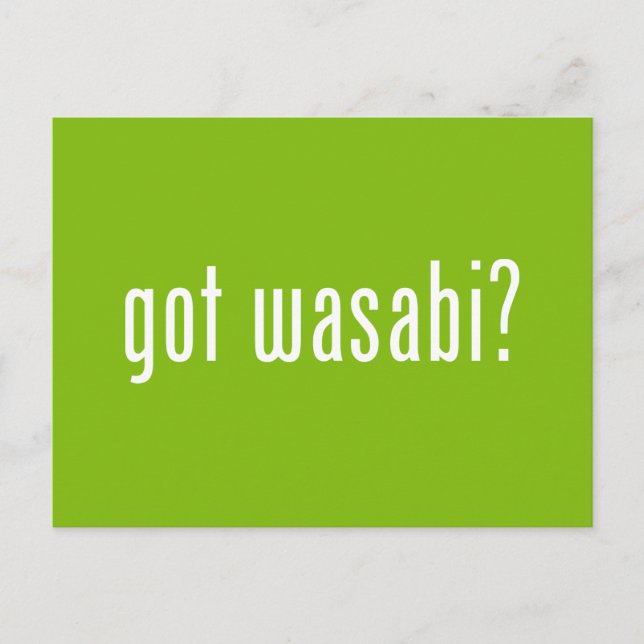 har Wasabi? Vykort (Framsida)