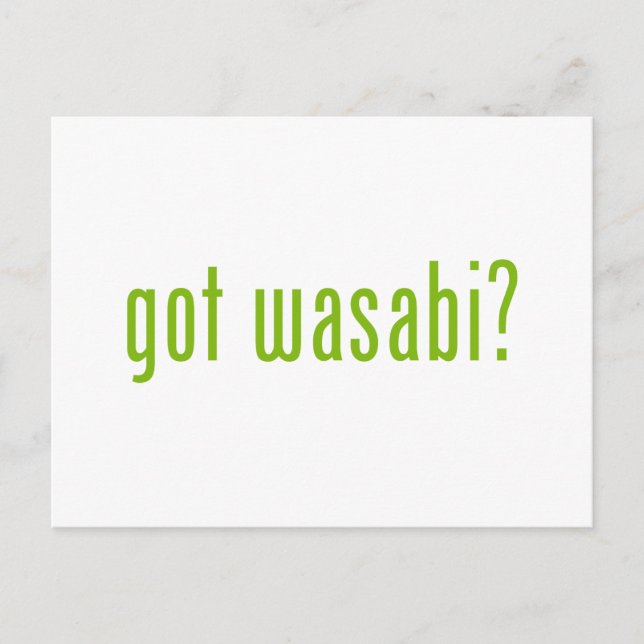 har Wasabi? Vykort (Framsida)
