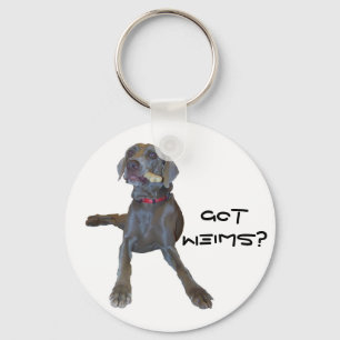 Har Weims? Weimaraner Nyckelring