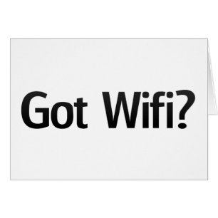 Har Wifi? Hälsningskort