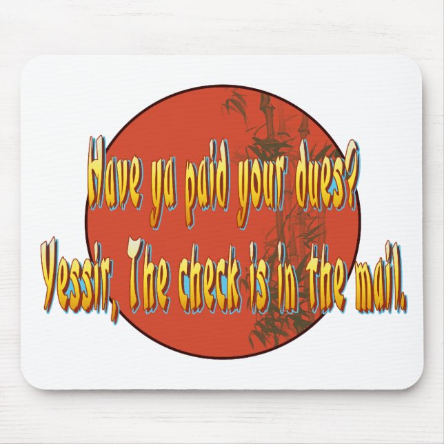 Har yaen betalat din tull? musmatta (Framsidan)