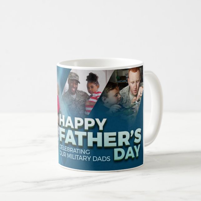 Hära era militära Pappa Speciella Fars dag Kaffemugg (Framsida höger)