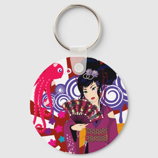 Harajuku Girl Ayaka Nyckelring (Framsida)