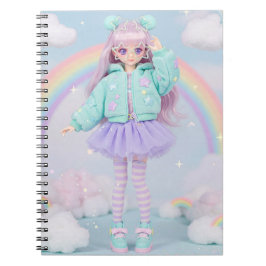 Harajuku Kawaii Doll av Natasha Us Anteckningsbok