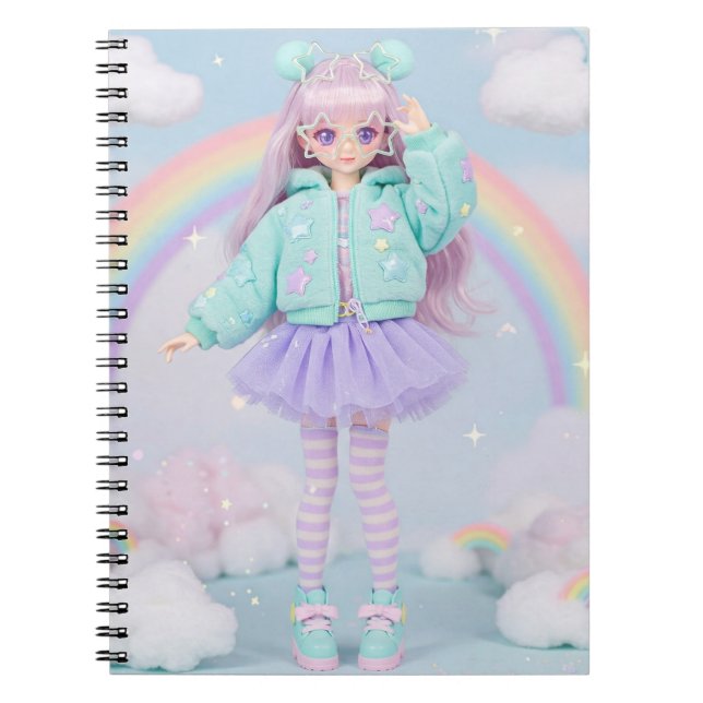 Harajuku Kawaii Doll av Natasha Us Anteckningsbok (Framsidan)