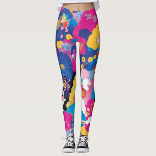 Harajuku mönster leggings