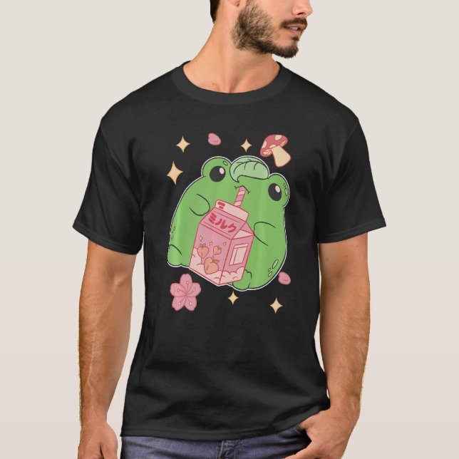 Harajuku Otaku Aesthetic Retro 90s Cute Japanska T Shirt (Framsida)
