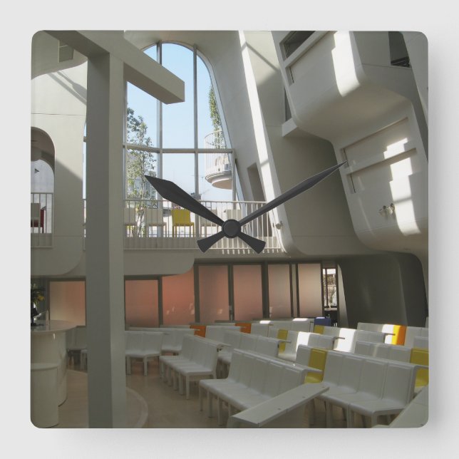 Harajuku Protestant Church, Tokyo, Japan Fyrkantig Klocka (Framsida)