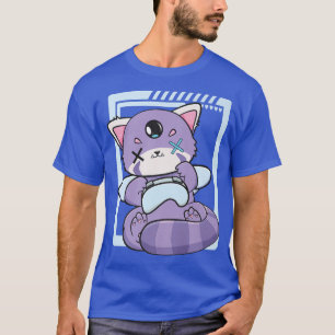 Harajuku Red Panda Gaming Decora Fairy Kei Anime N T Shirt
