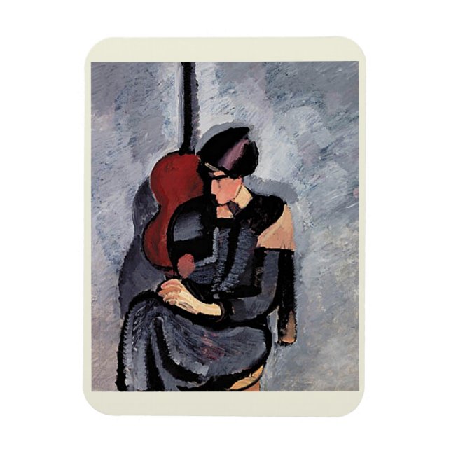Harald Giersing - Dame foran en guitar Magnet (Vertikal)